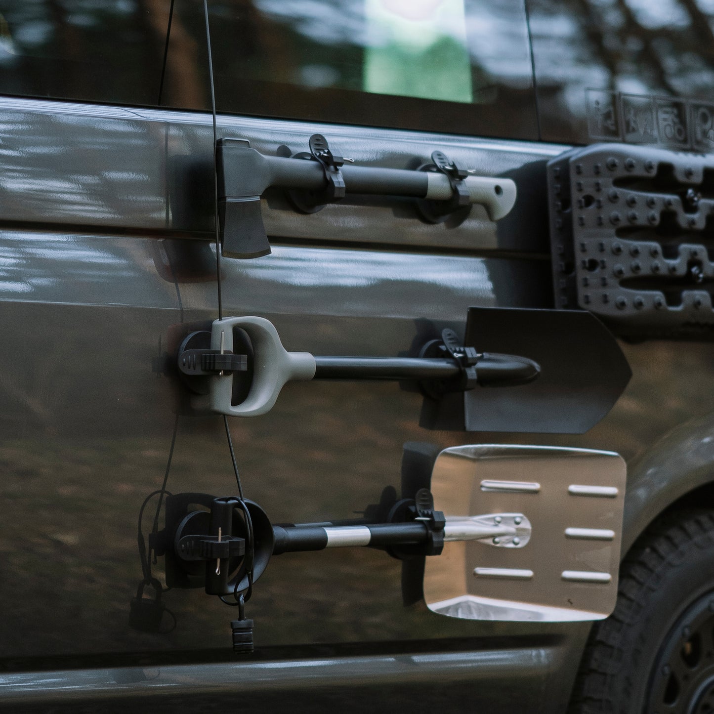 magnetische halterung Axt Schaufel