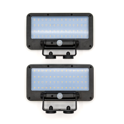 wasserfeste LED Solarlampe mit Magnetbefestigung und Sensor im Doppelpack