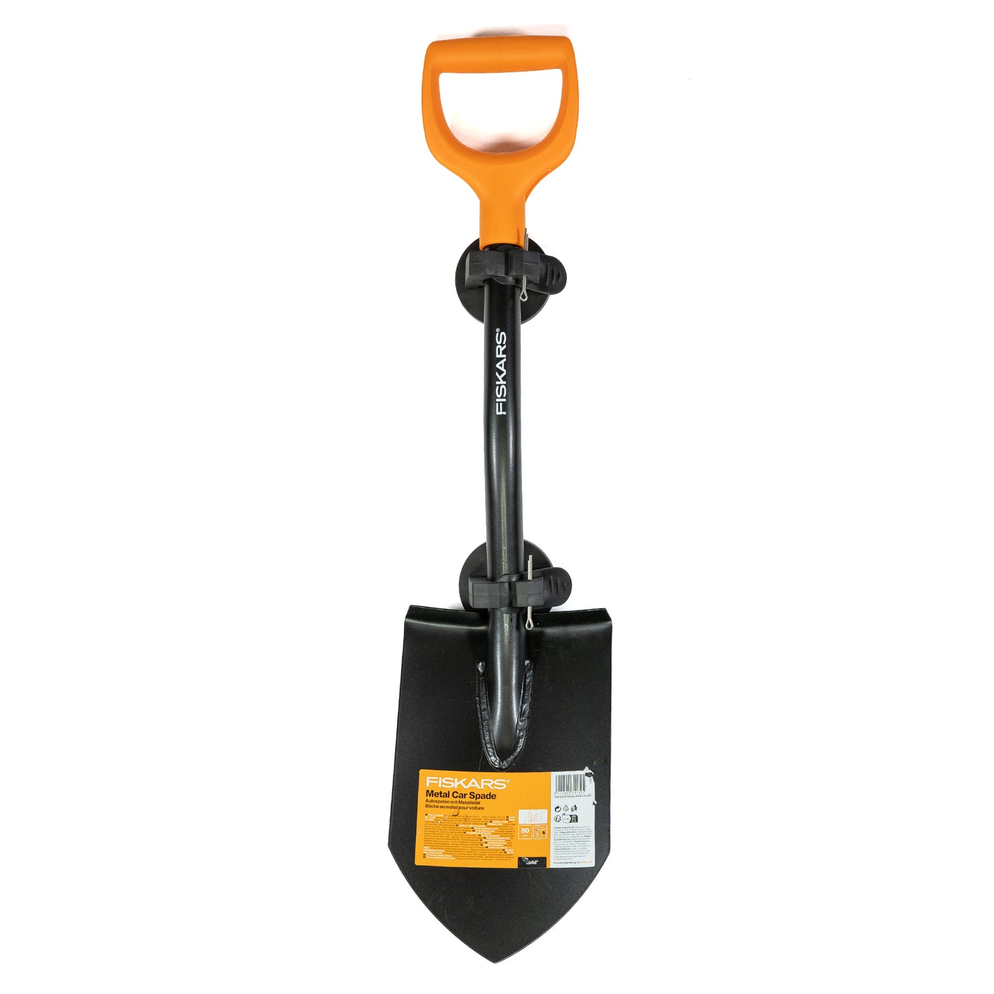 Fiskars Spaten mit Magnethalterung